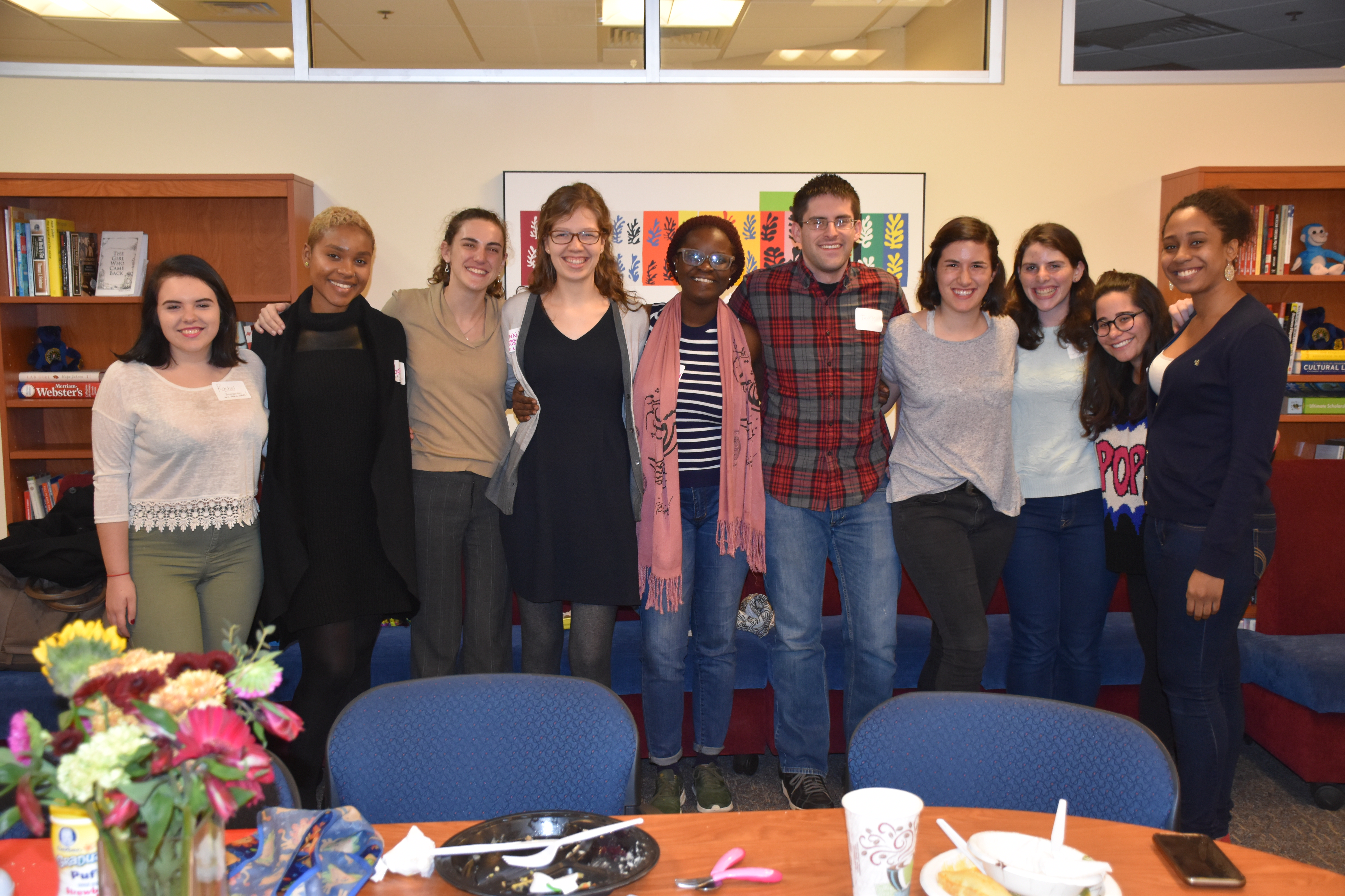 Ten Students in the IVSP Office